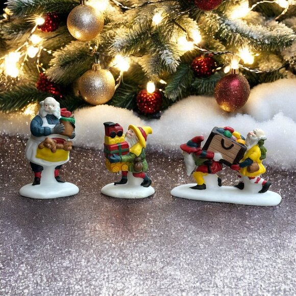 Dept 56 Toymaker Elves, North Pole Village Christmas Accessory - 1991 - Picture 1 of 11